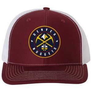 Denver Nuggets 3D Snapback Trucker Hat- Cardinal/ White